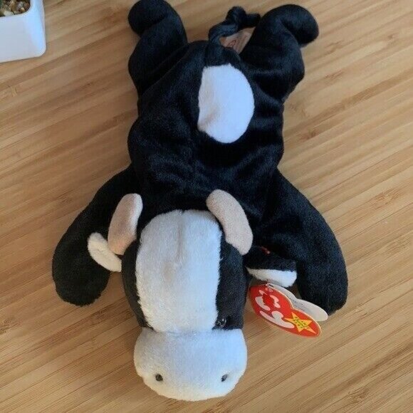 Beanie Baby “Daisy” the Cow, 1993 - Black & White, With Tag - Picture 6 of 9